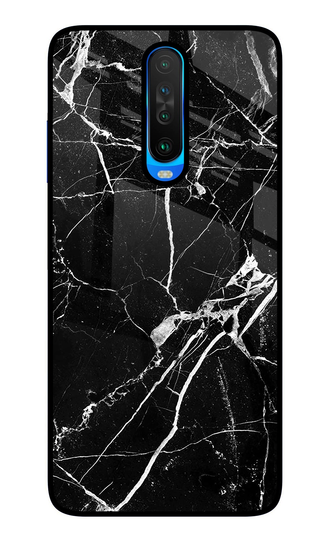 Black Marble Pattern Poco X2 Back Cover