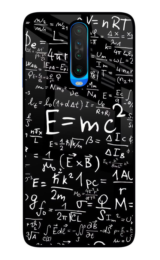 Physics Formula Poco X2 Glass Case