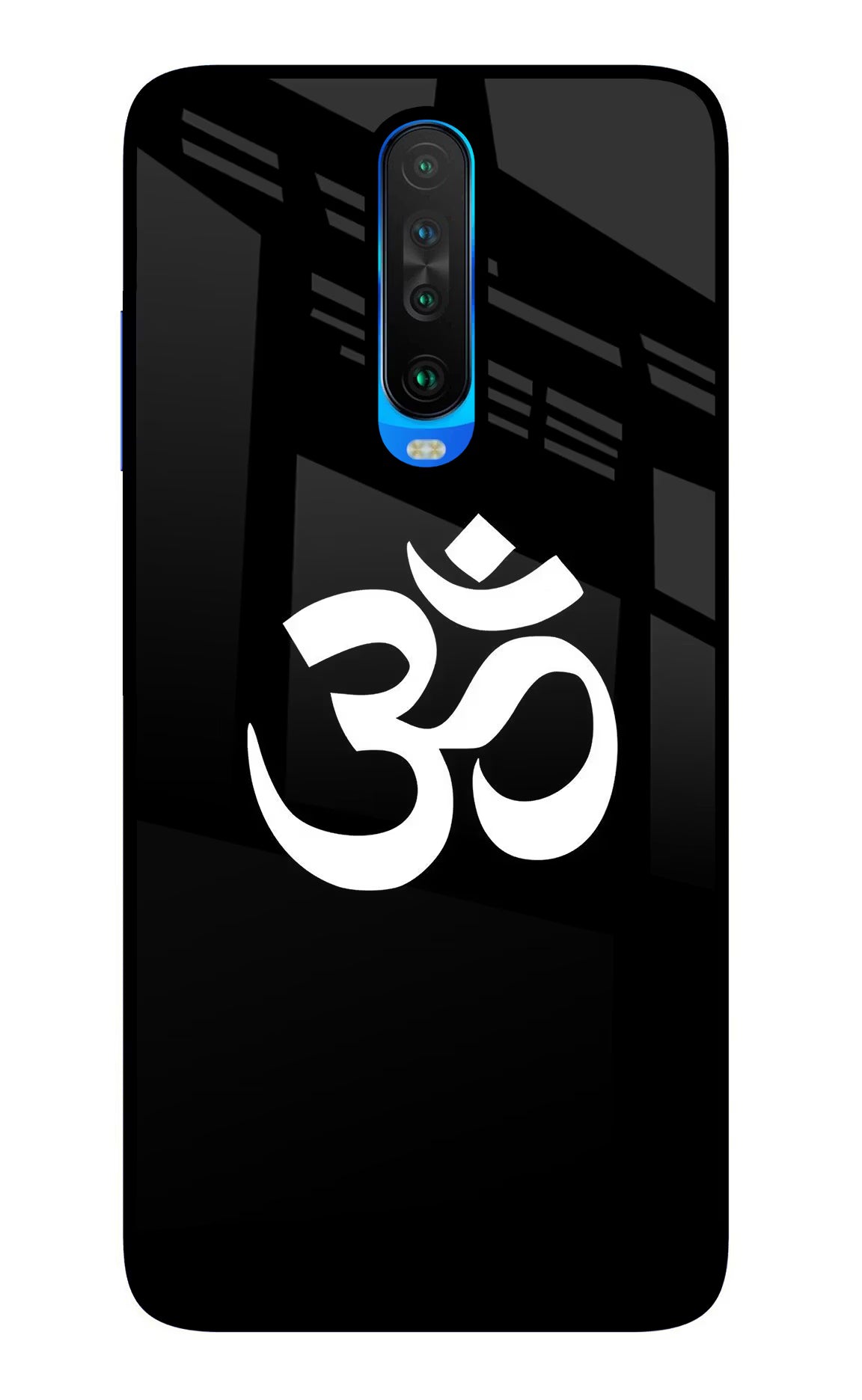 Om Poco X2 Glass Case Back Cover by Casekaro