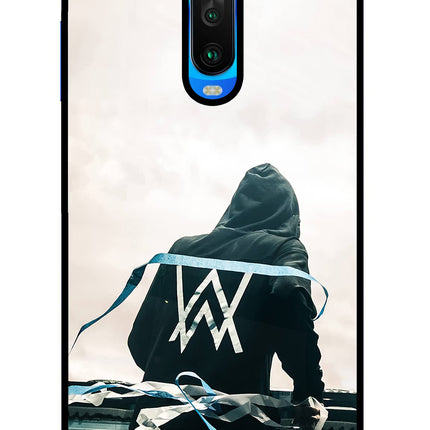 Alan Walker Poco X2 Glass Case Back Cover by Casekaro