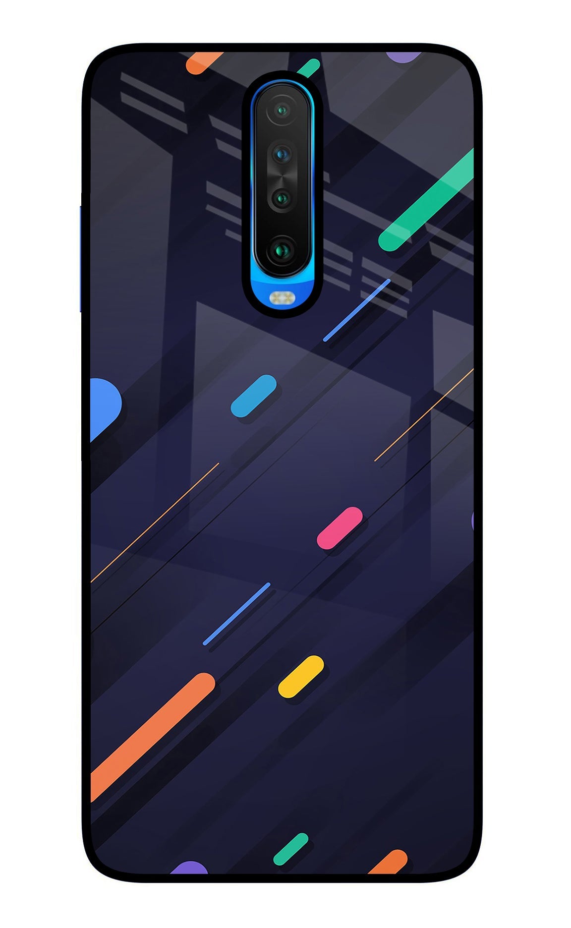 Abstract Design Poco X2 Glass Case