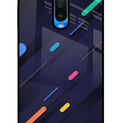 Abstract Design Poco X2 Glass Case Back Cover by Casekaro