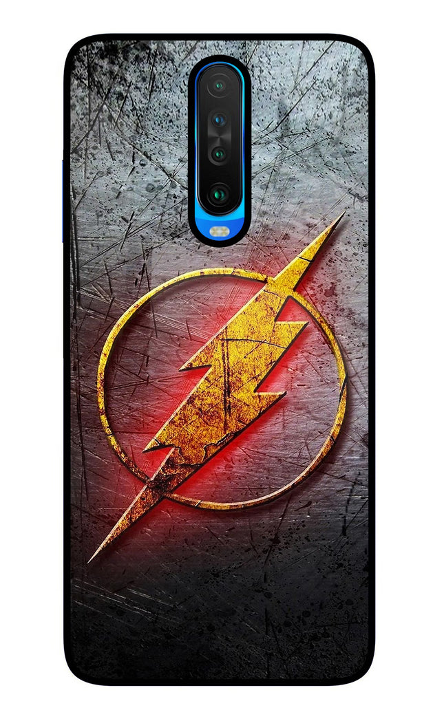 Flash Poco X2 Glass Case Back Cover by Casekaro