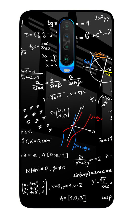 Mathematics Formula Poco X2 Glass Case