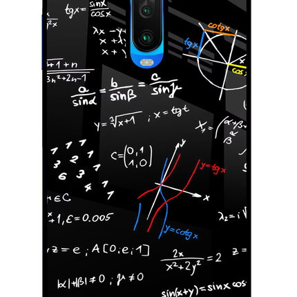 Mathematics Formula Poco X2 Glass Case Back Cover by Casekaro