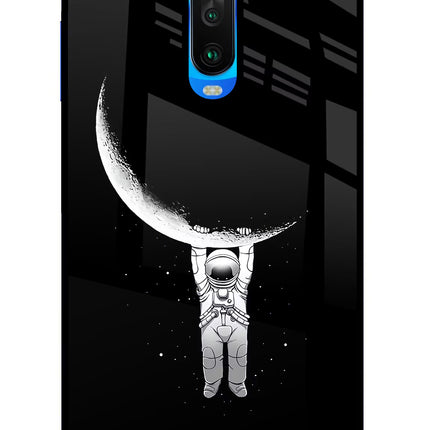 Moon Space Poco X2 Glass Case Back Cover by Casekaro