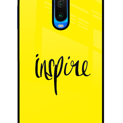 Inspire Poco X2 Glass Case Back Cover by Casekaro