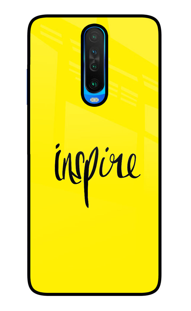Inspire Poco X2 Glass Case Back Cover by Casekaro