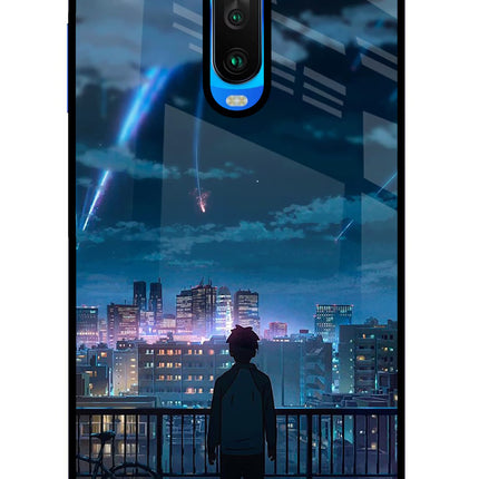 Anime Poco X2 Glass Case Back Cover by Casekaro