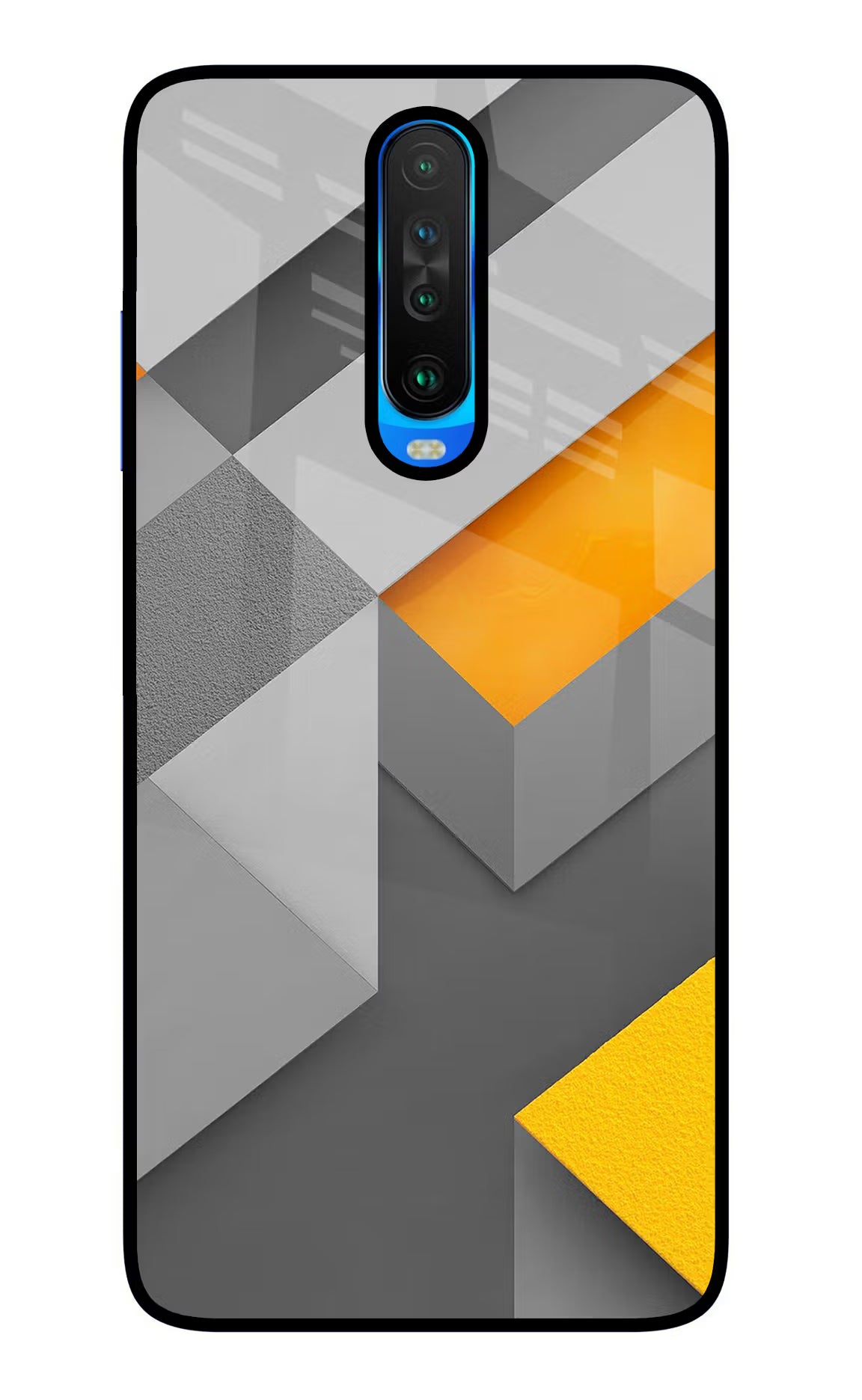 Abstract Poco X2 Glass Case Back Cover by Casekaro