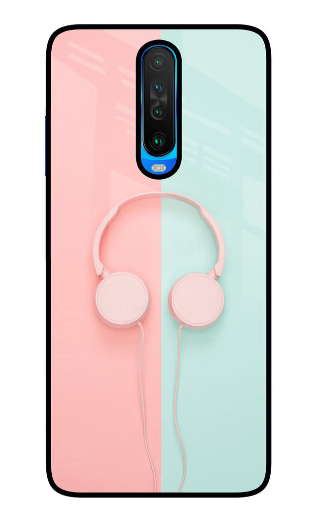 Music Lover Poco X2 Glass Case Back Cover by Casekaro
