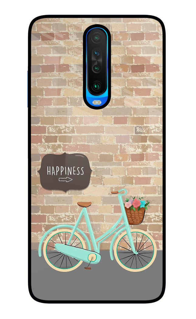 Happiness Artwork Poco X2 Glass Case Back Cover by Casekaro
