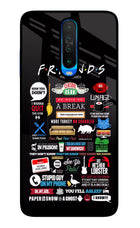 FRIENDS Poco X2 Glass Case Back Cover by Casekaro