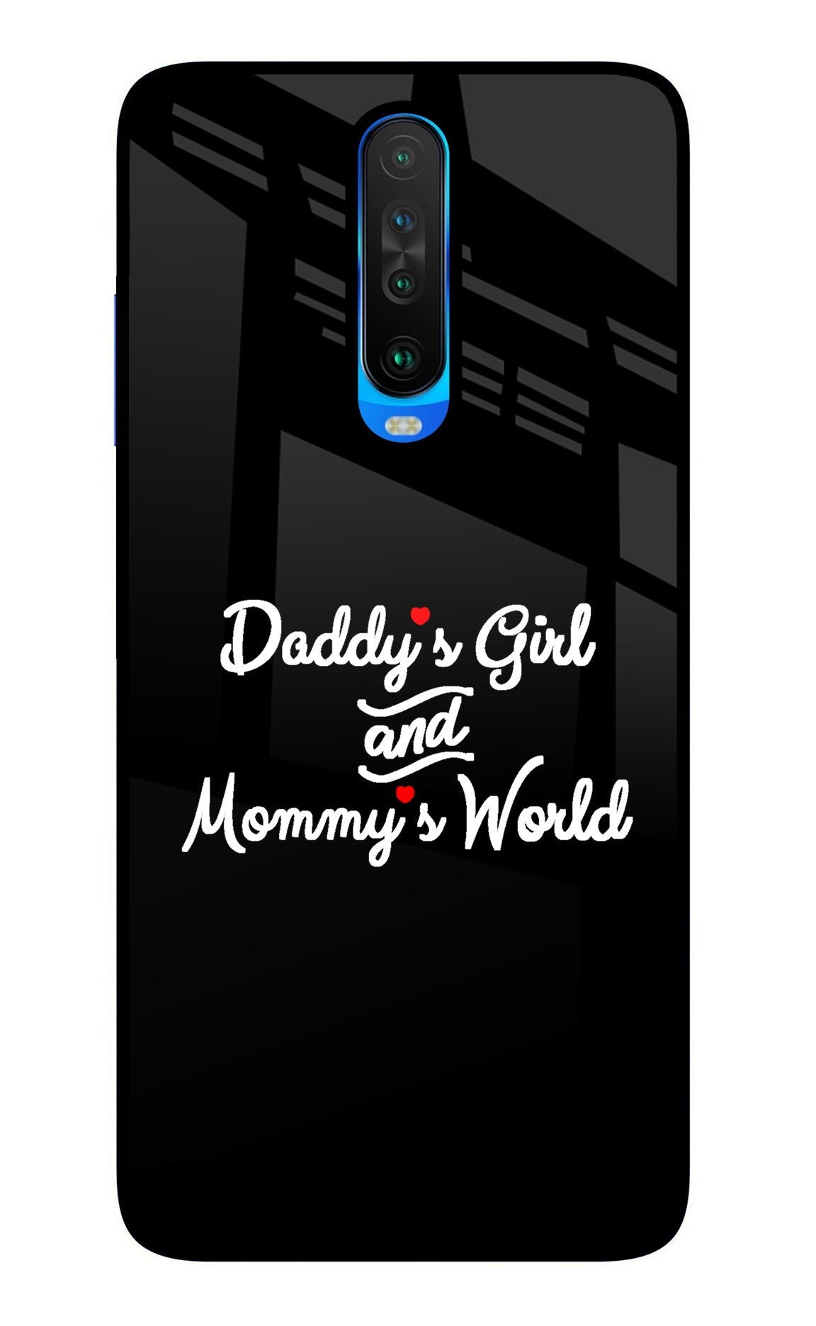 Daddy's Girl and Mommy's World Poco X2 Back Cover