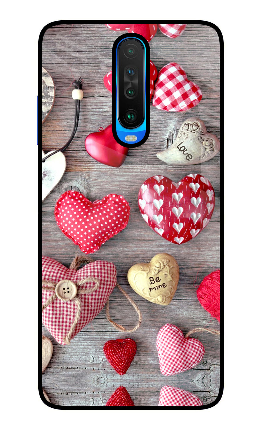 Love Wallpaper Poco X2 Back Cover, Glass case