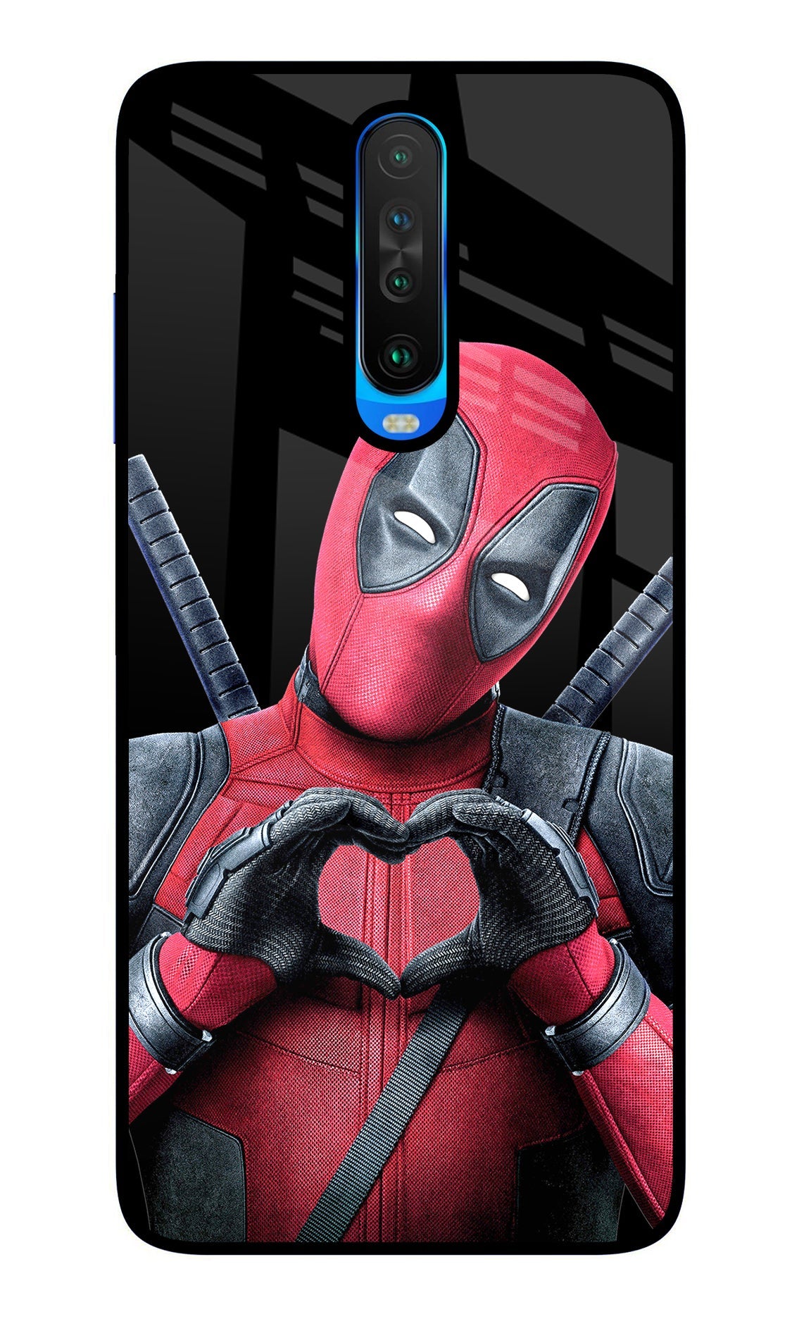 Deadpool Poco X2 Glass Case