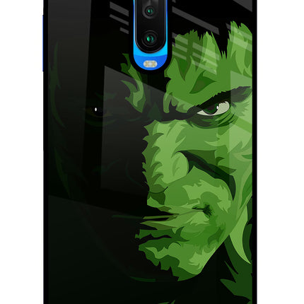HULK Poco X2 Glass Case Back Cover by Casekaro