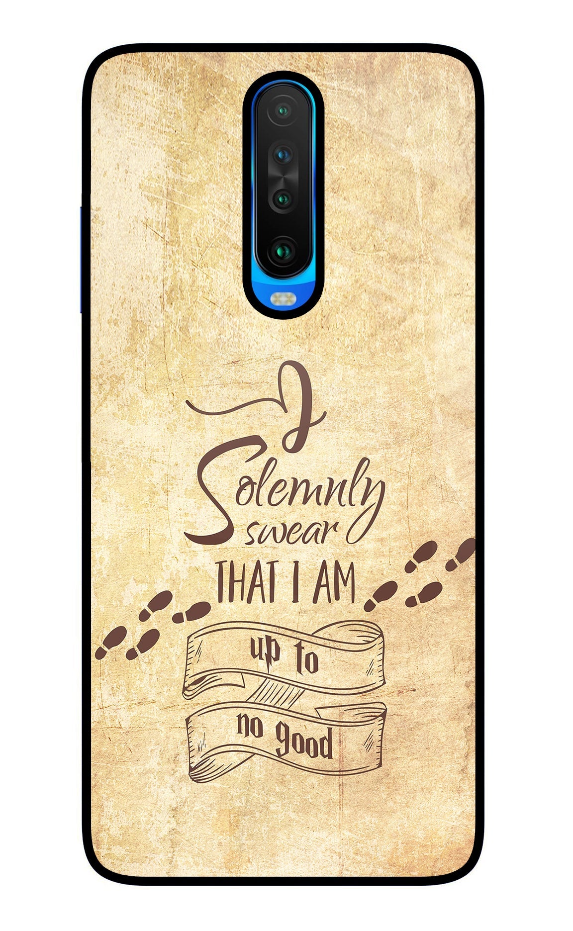 I Solemnly swear that i up to no good Poco X2 Glass Case