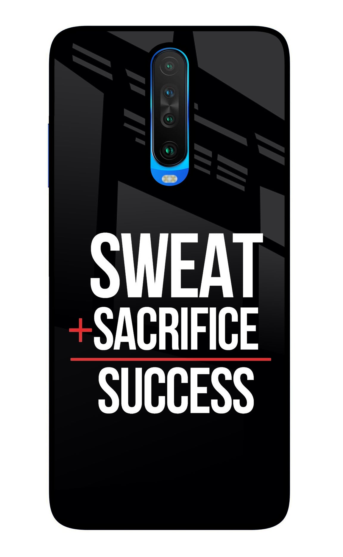 Sweat Sacrifice Success Poco X2 Glass Case