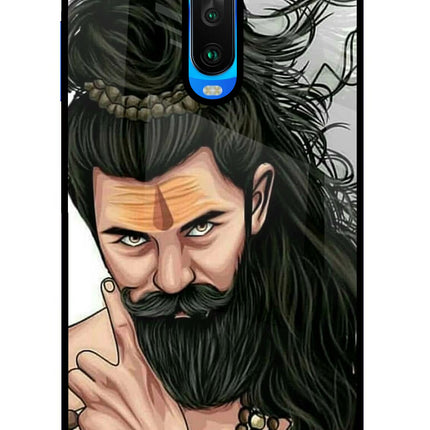 Mahadev Poco X2 Glass Case Back Cover by Casekaro