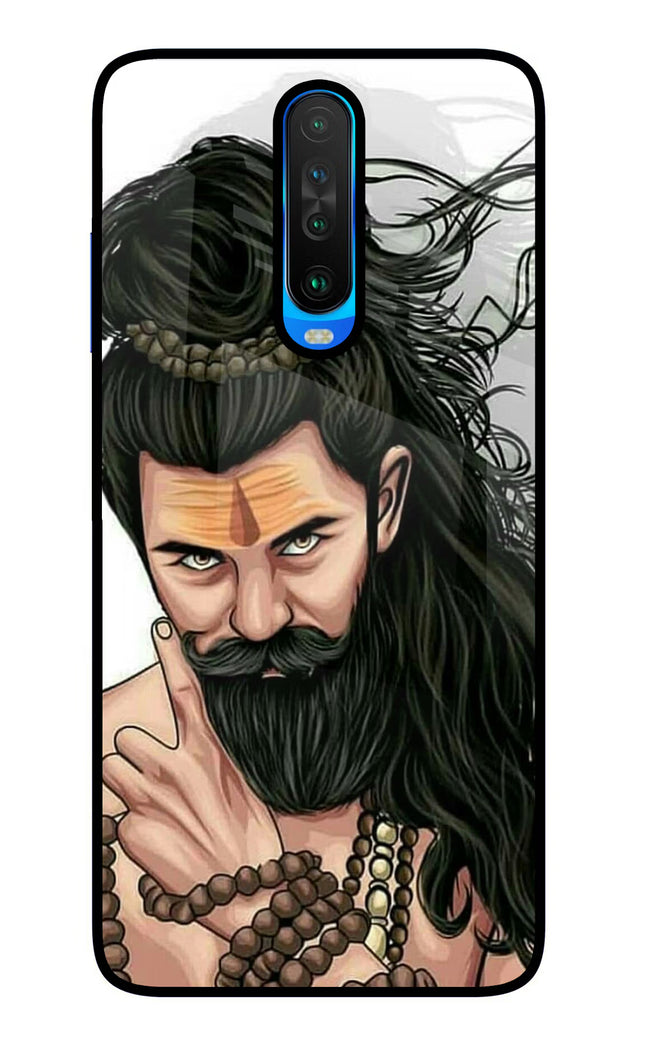 Mahadev Poco X2 Glass Case Back Cover by Casekaro