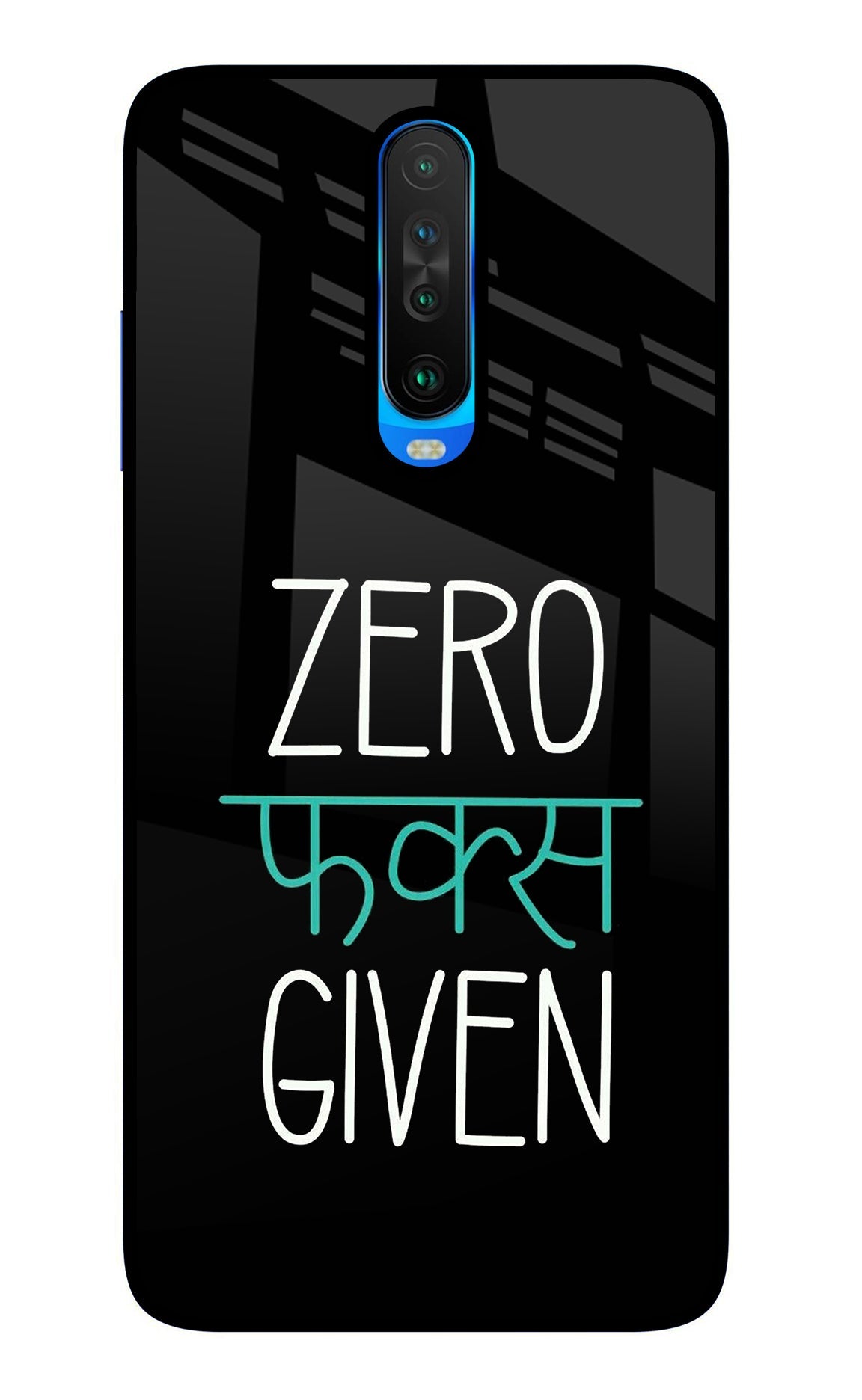 Zero Fucks Given Poco X2 Back Cover