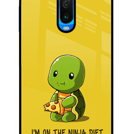 I'm on Ninja Diet Poco X2 Glass Case Back Cover by Casekaro