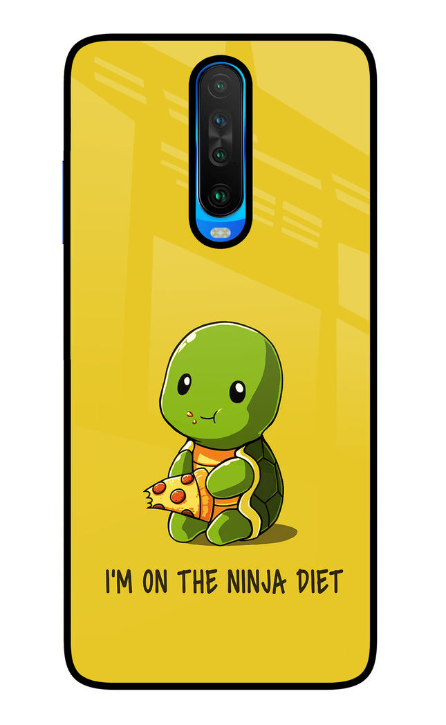 I'm on Ninja Diet Poco X2 Glass Case Back Cover by Casekaro