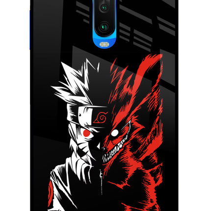 Naruto Two Face Poco X2 Glass Case Back Cover by Casekaro