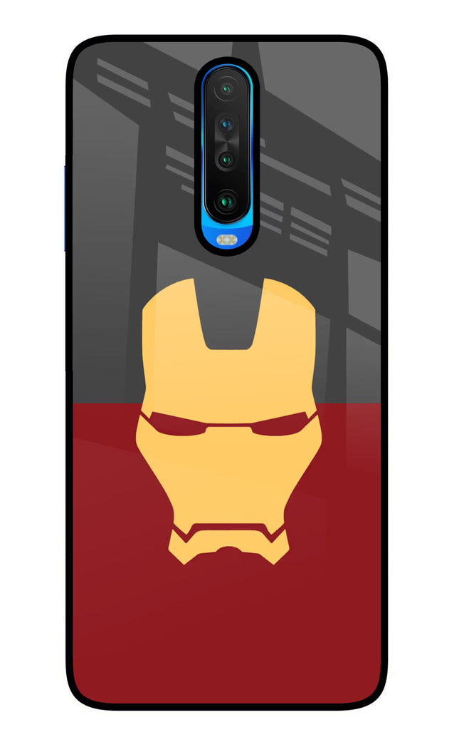 Ironman Poco X2 Glass Case Back Cover by Casekaro