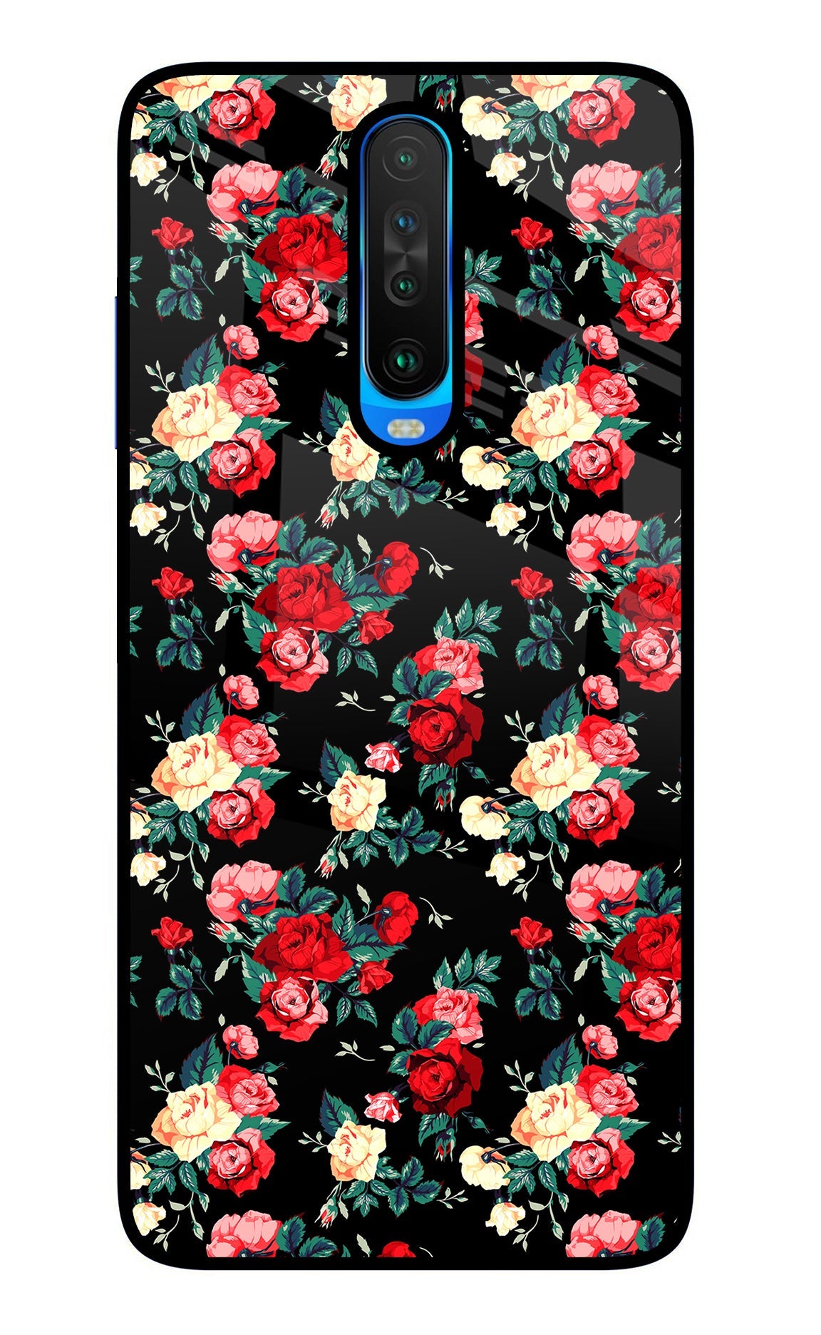 Rose Pattern Poco X2 Back Cover