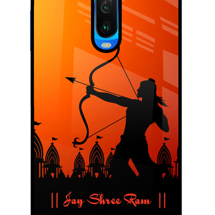 Lord Ram - 4 Poco X2 Glass Case Back Cover by Casekaro