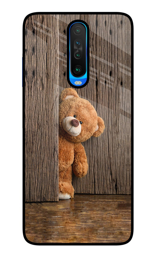 Teddy Wooden Poco X2 Glass Case