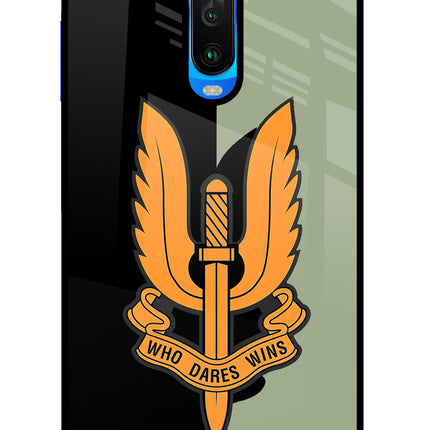 Balidan Logo Poco X2 Glass Case Back Cover by Casekaro