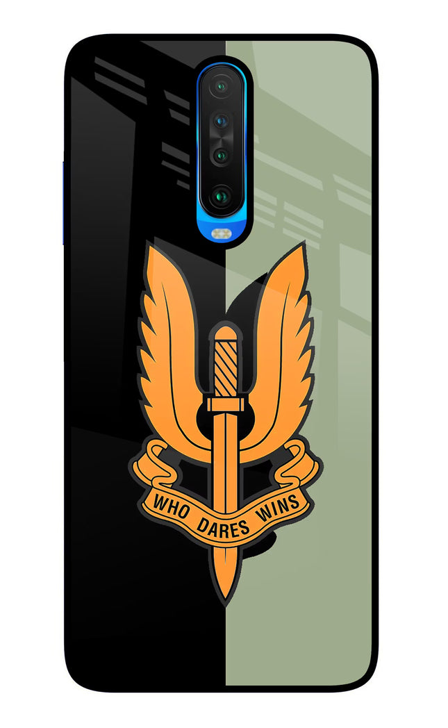Balidan Logo Poco X2 Glass Case Back Cover by Casekaro