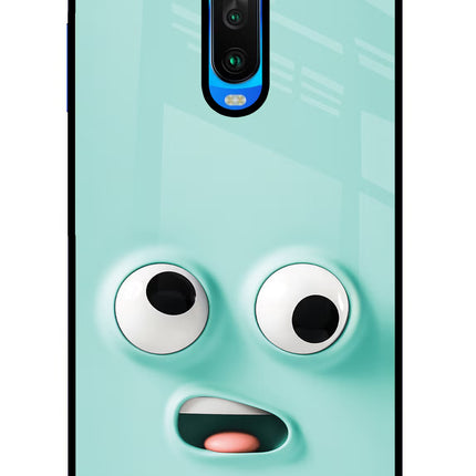 Funny Cartoon Poco X2 Glass Case Back Cover by Casekaro