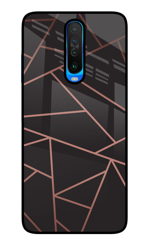 Geometric Pattern Poco X2 Glass Case