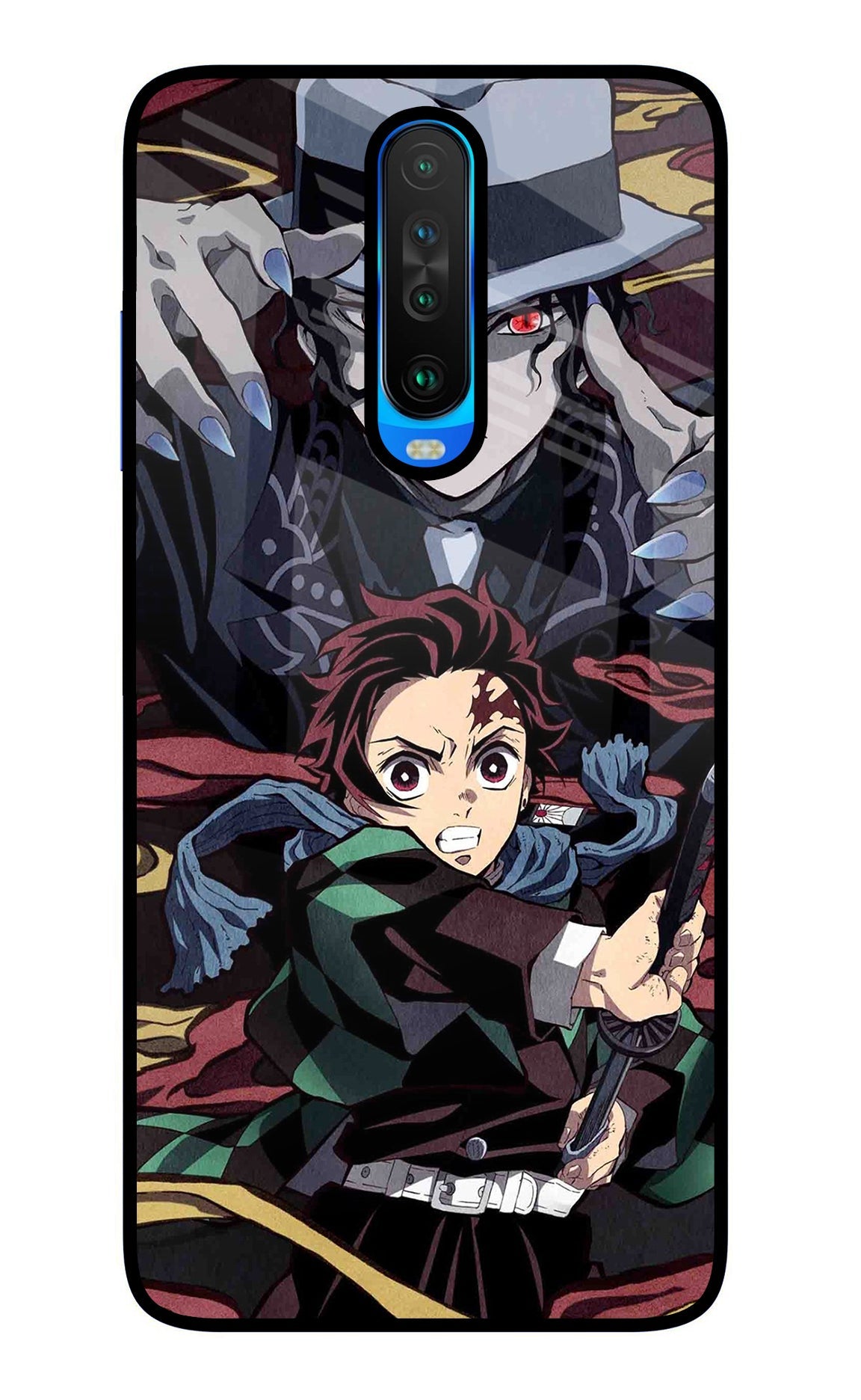 Demon Slayer Poco X2 Glass Case