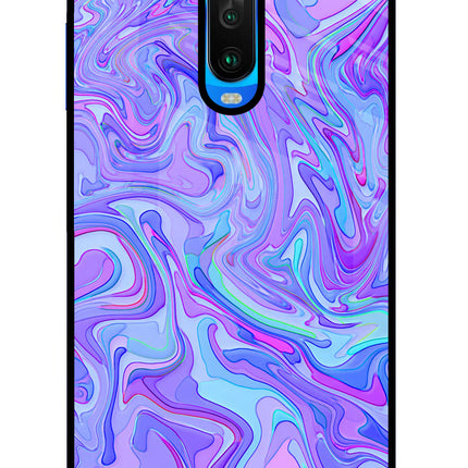Glitter Poco X2 Glass Case Back Cover by Casekaro