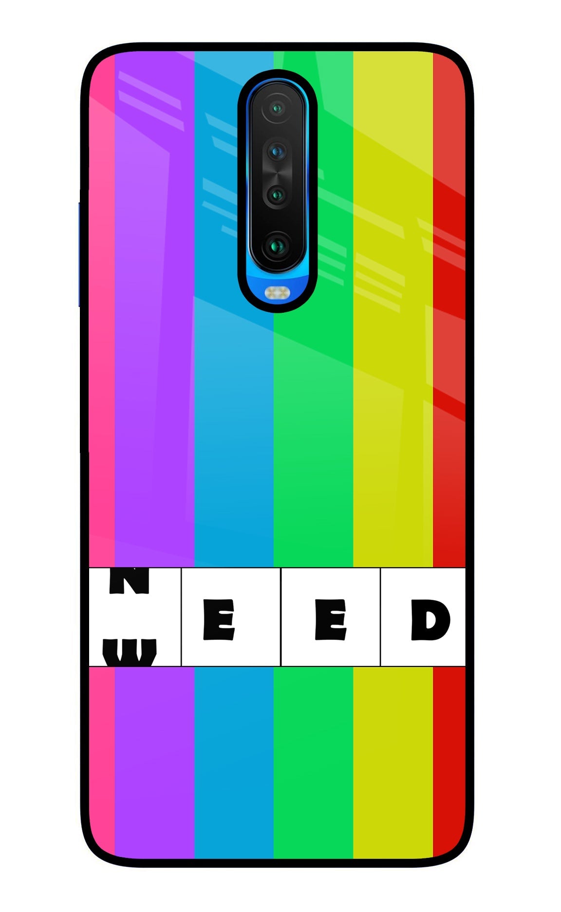 Need Weed Poco X2 Glass Case