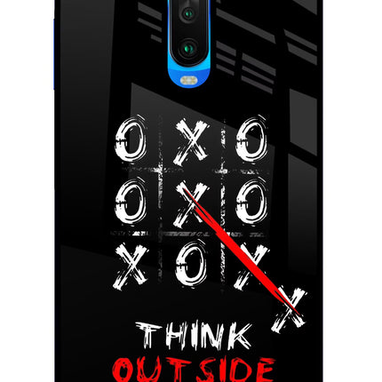 Think out of the BOX Poco X2 Glass Case Back Cover by Casekaro