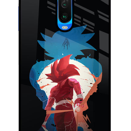 Goku Poco X2 Glass Case Back Cover by Casekaro