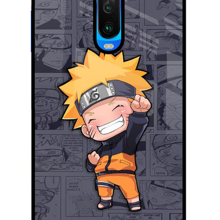 Chota Naruto Poco X2 Glass Case Back Cover by Casekaro