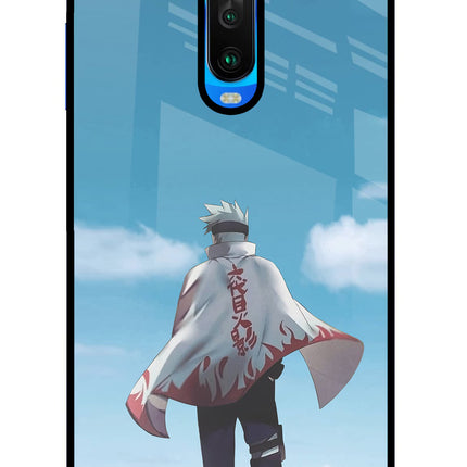 Kakashi Poco X2 Glass Case Back Cover by Casekaro