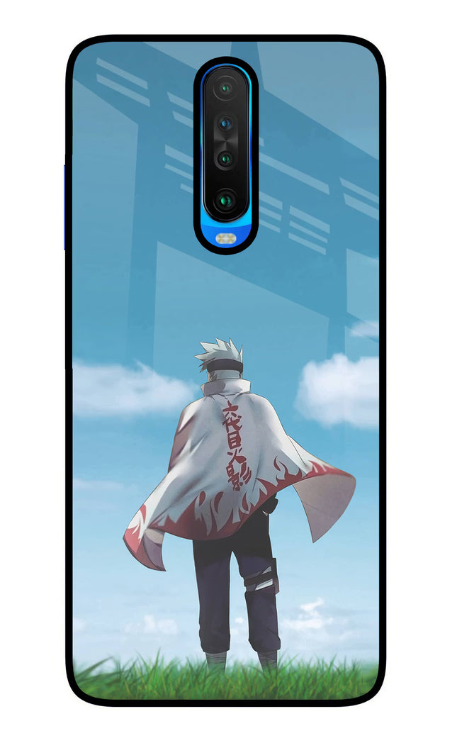Kakashi Poco X2 Glass Case Back Cover by Casekaro