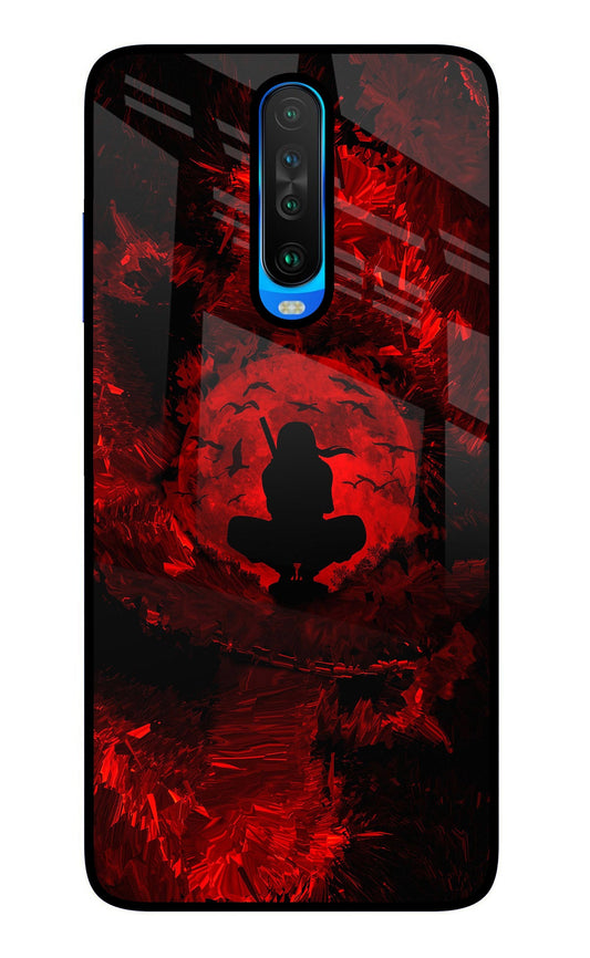 Itachi Uchiha Poco X2 Glass Case