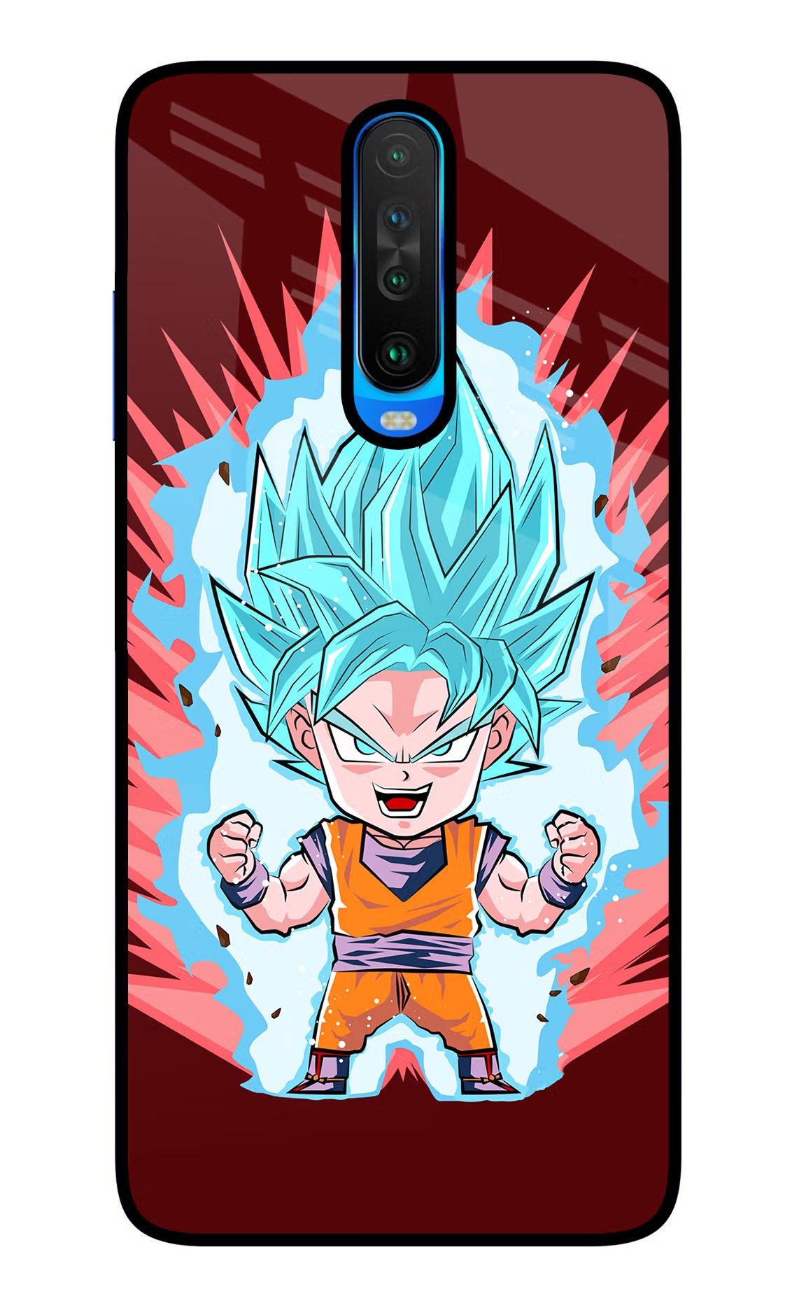 Goku Little Poco X2 Glass Case