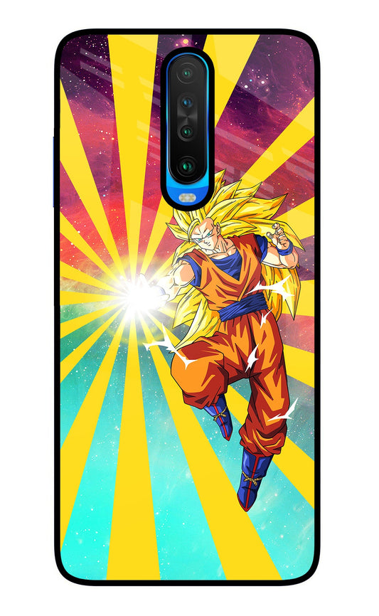 Goku Super Saiyan Poco X2 Glass Case