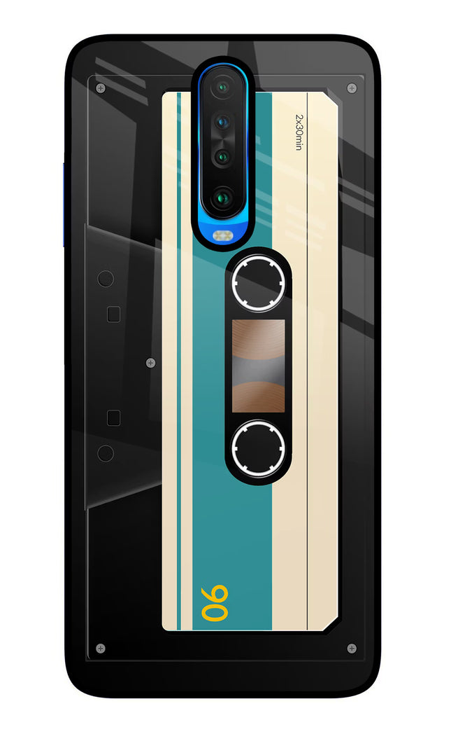 Cassette Poco X2 Glass Case Back Cover by Casekaro