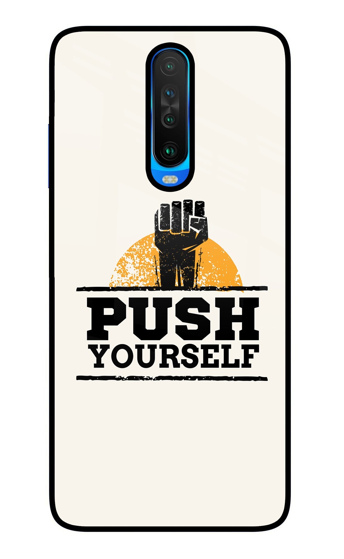 Push Yourself Poco X2 Glass Case